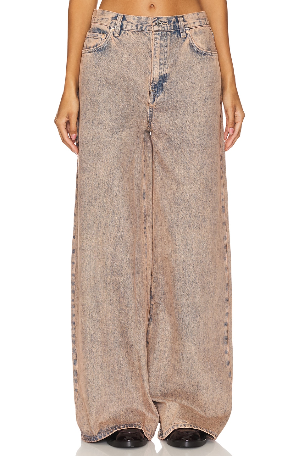 Luna Mid Rise Baggy Wide Leg