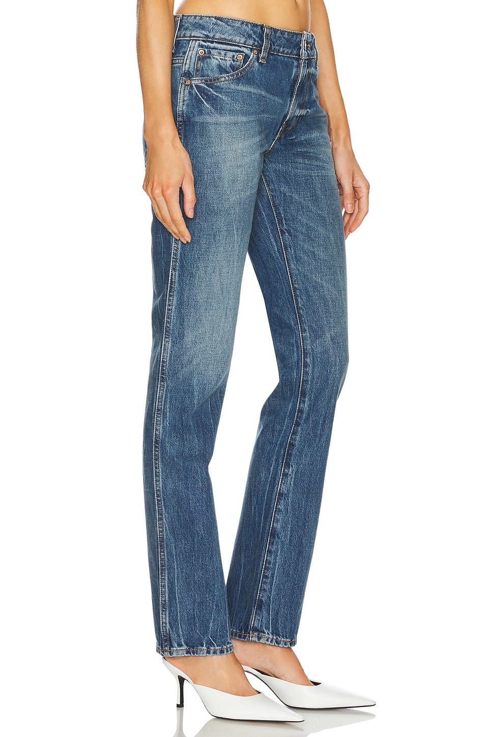 GRLFRND Isabel Low Rise Straight Jeans