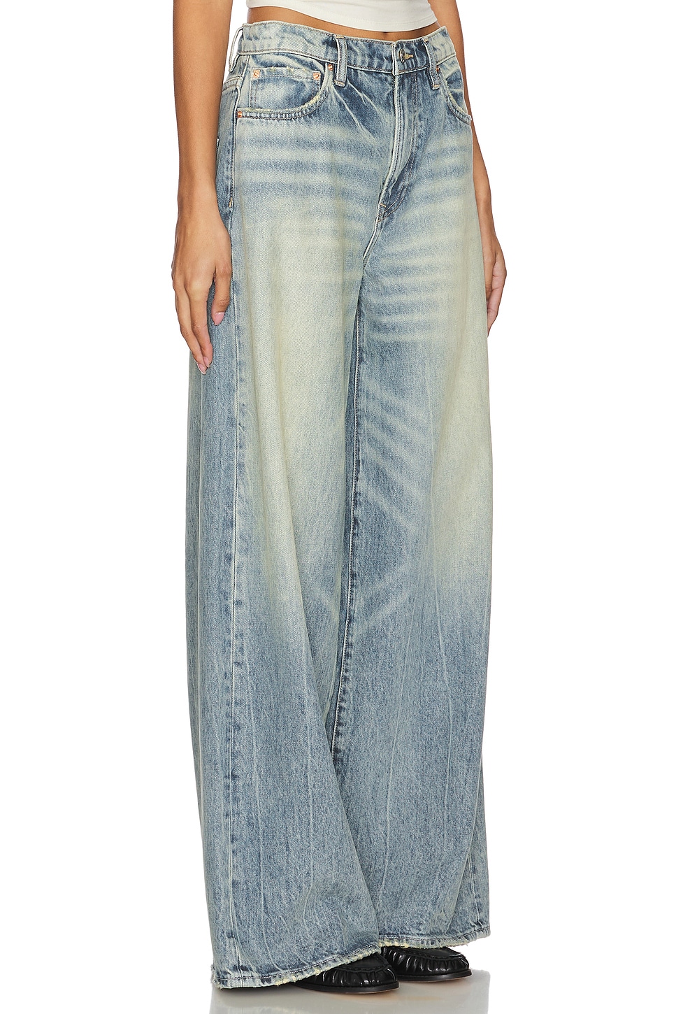 GRLFRND Luna Mid Rise Baggy Jeans thumbnail