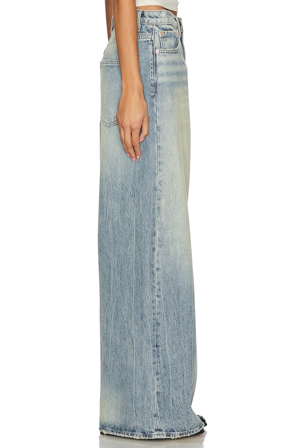 GRLFRND Luna Mid Rise Baggy Jeans thumbnail