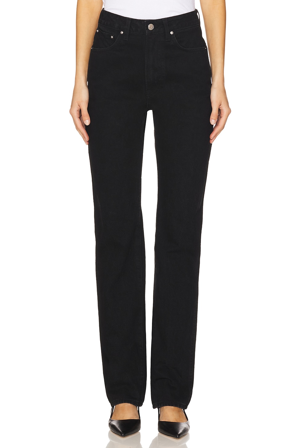 GRLFRND Sara Super High Rise Straight Jeans
