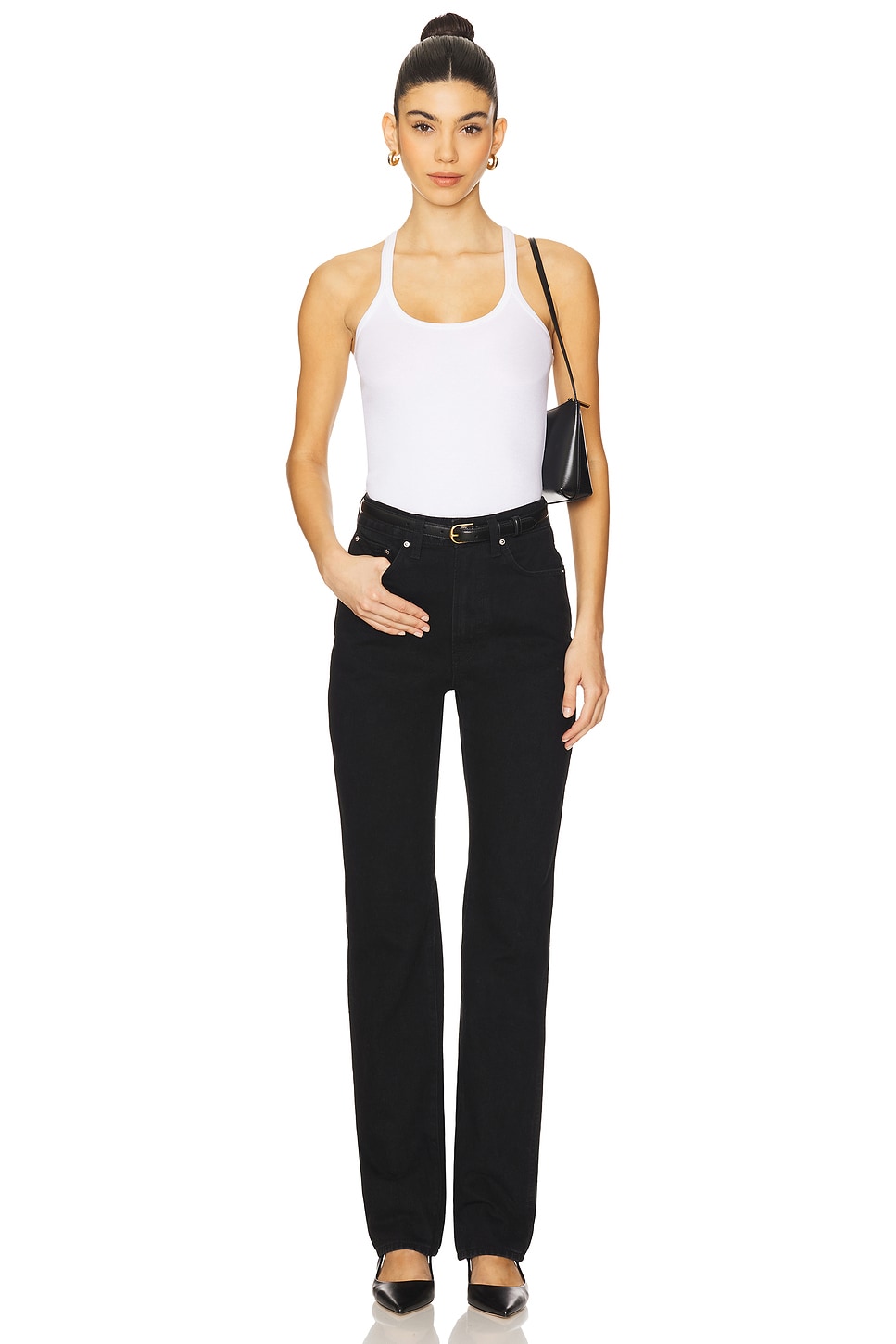 GRLFRND Sara Super High Rise Straight Jeans thumbnail