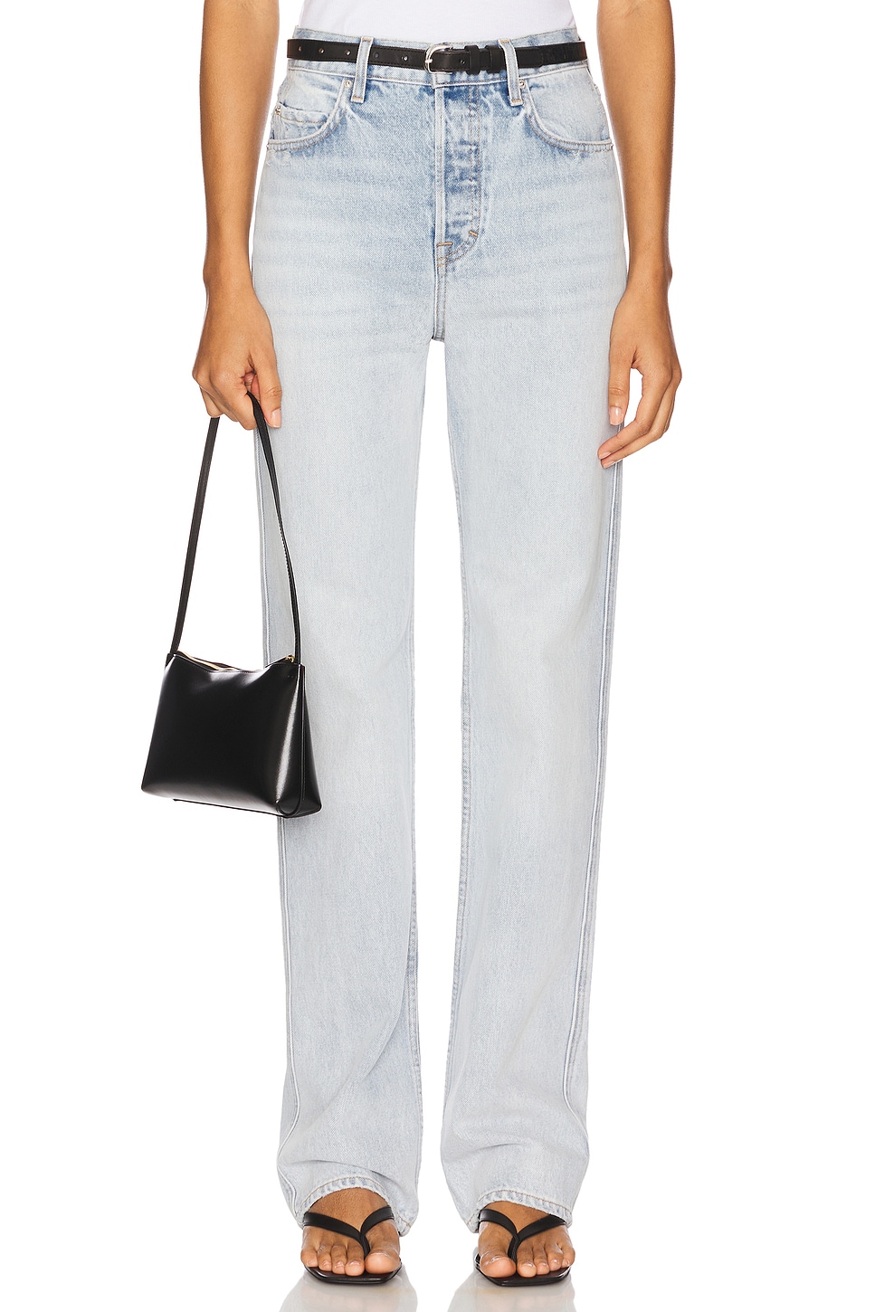 GRLFRND Graham High Rise Straight Jeans thumbnail