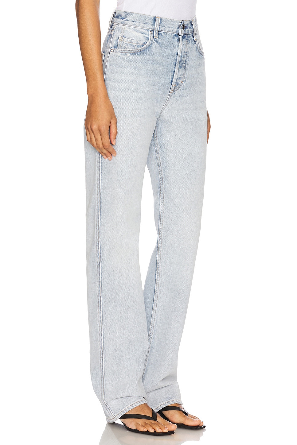 GRLFRND Graham High Rise Straight Jeans thumbnail