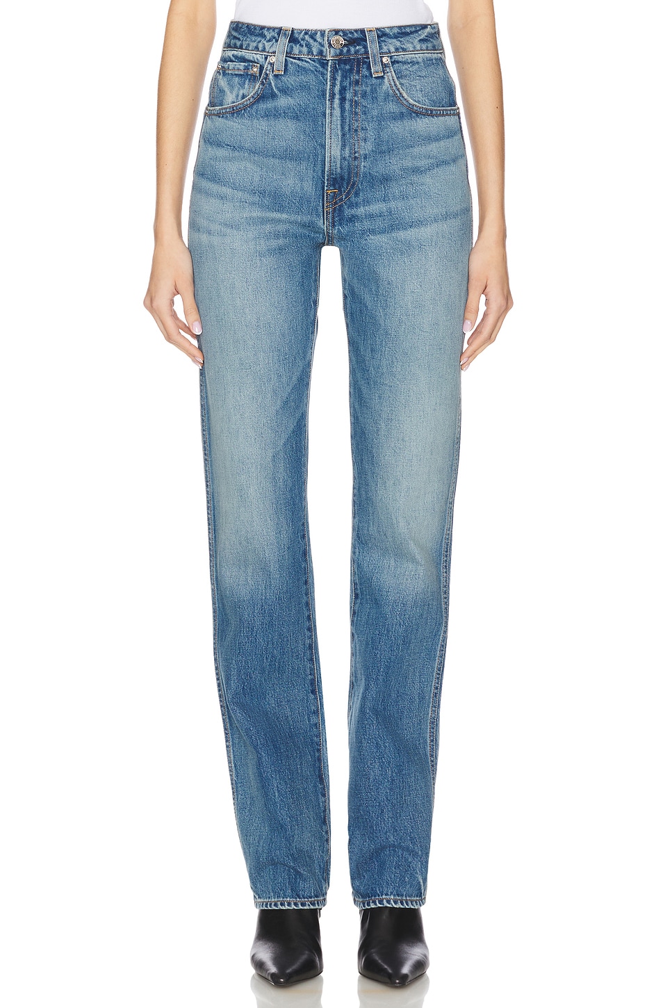 Sara Super High Rise Straight Jeans