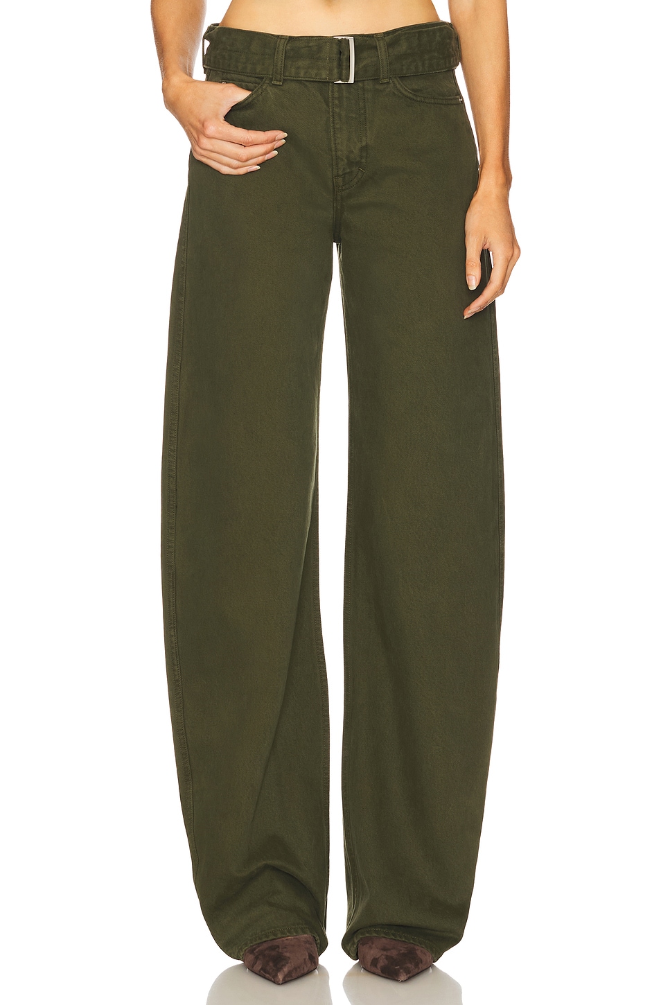 Belted Austen Low Rise Curve
