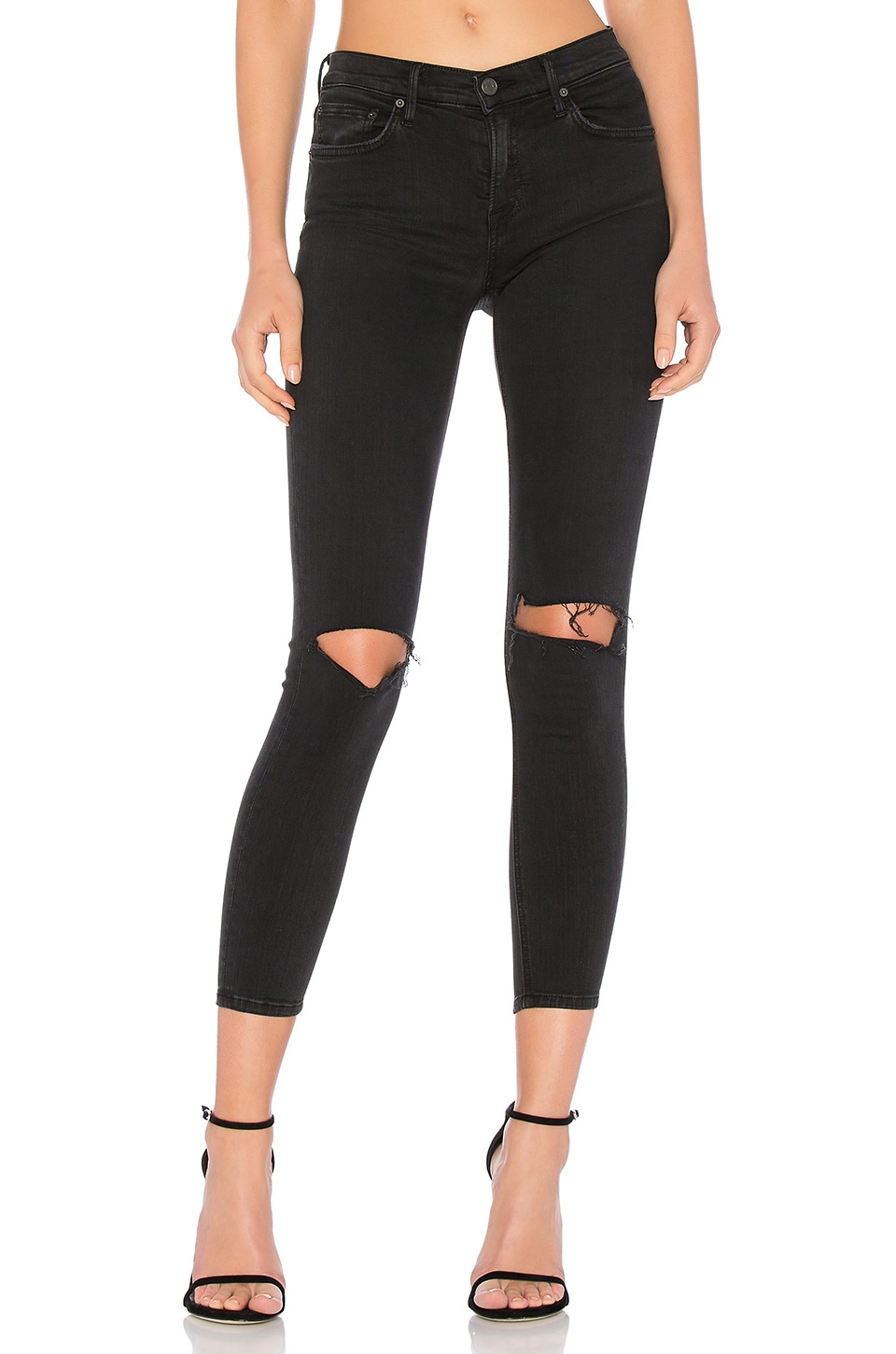 GRLFRND PETITE Candice Mid-Rise Skinny Jean in Love Hangover