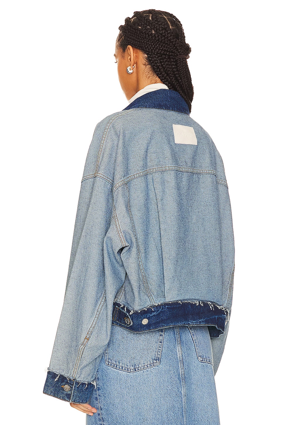GRLFRND Christi Oversized Reversible Denim Jacket thumbnail