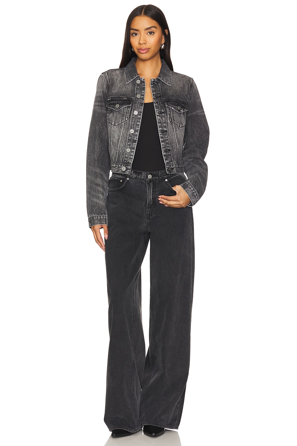 BLOUSON EN JEAN MAEVE FITTED