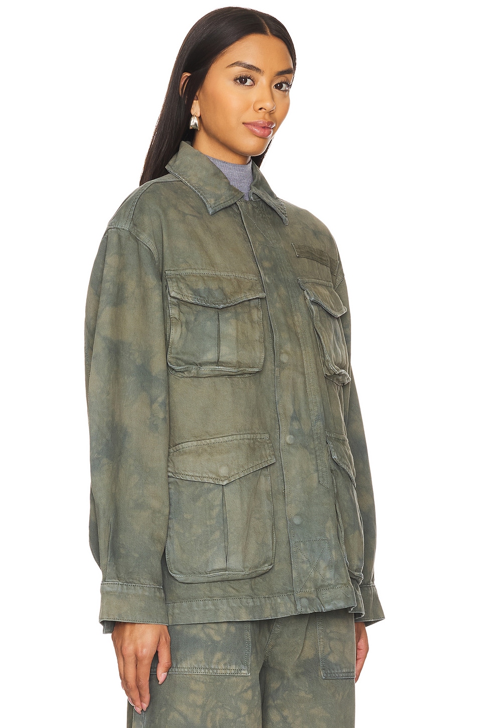 Kaia Oversized Drawstring Jacket - Thumbnail 3