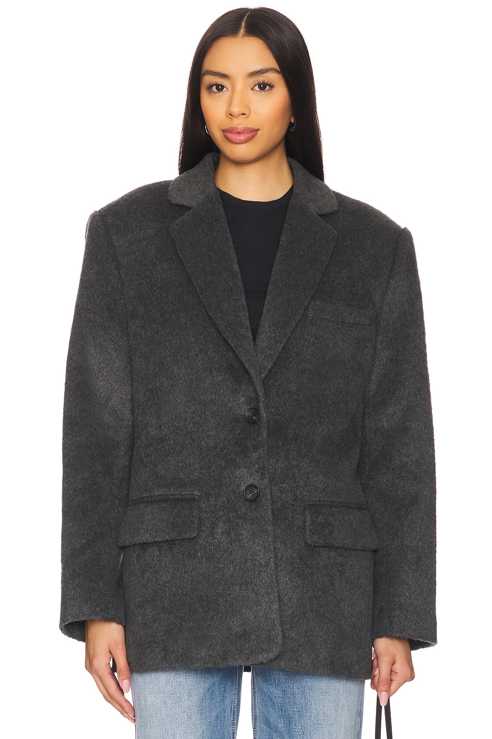 Wool Blend Blazer - Thumbnail 2