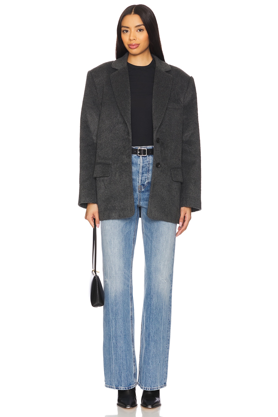 Wool Blend Blazer - Thumbnail 5