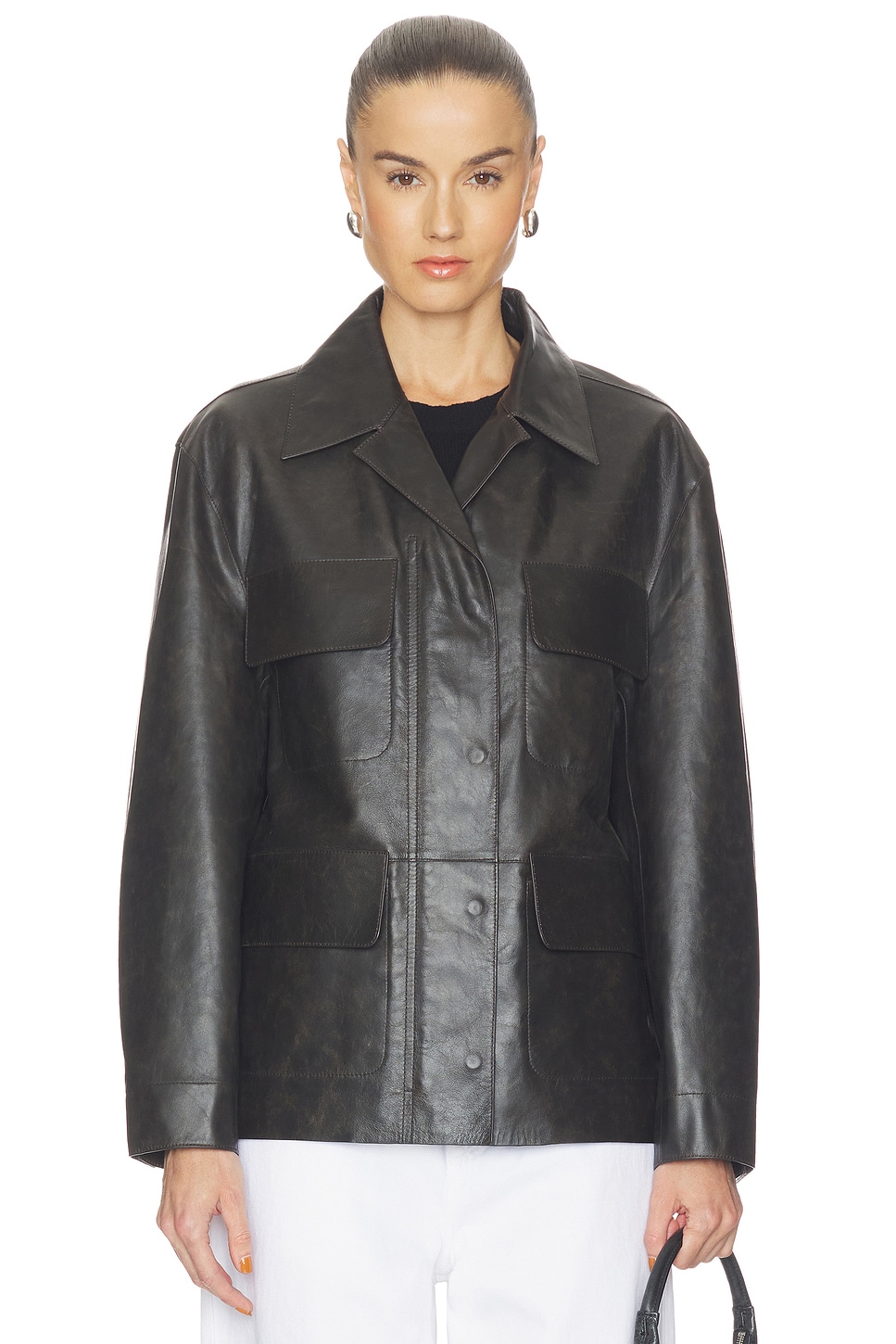 Dara Leather Jacket - thumbnail 3