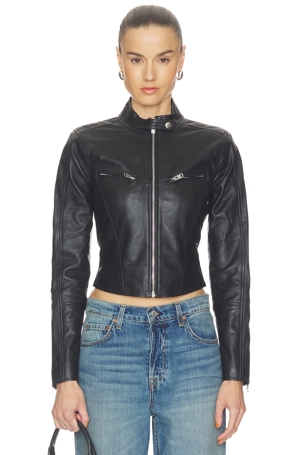 Danica Leather Racer Jacket