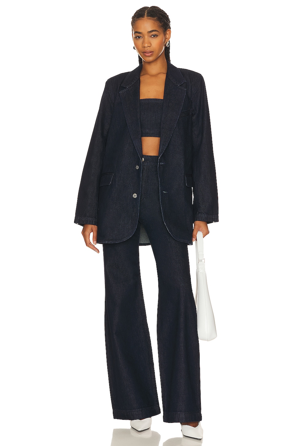 GRLFRND Sloane Denim Blazer thumbnail