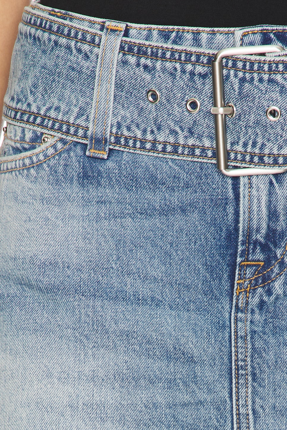Laurie Belted Mini Skirt - Thumbnail 6