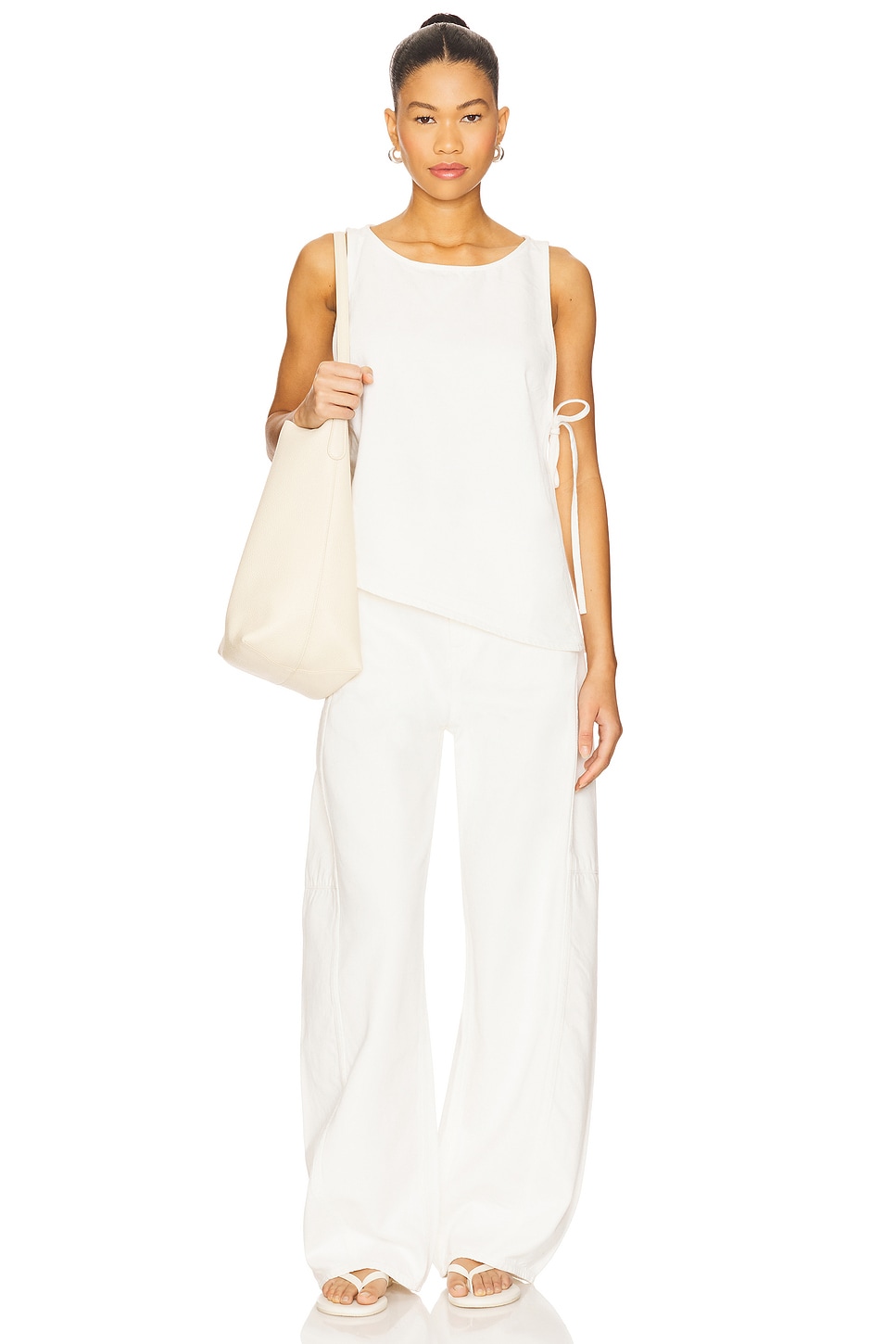 Marion Tencel Side Tie Top - Thumbnail 4