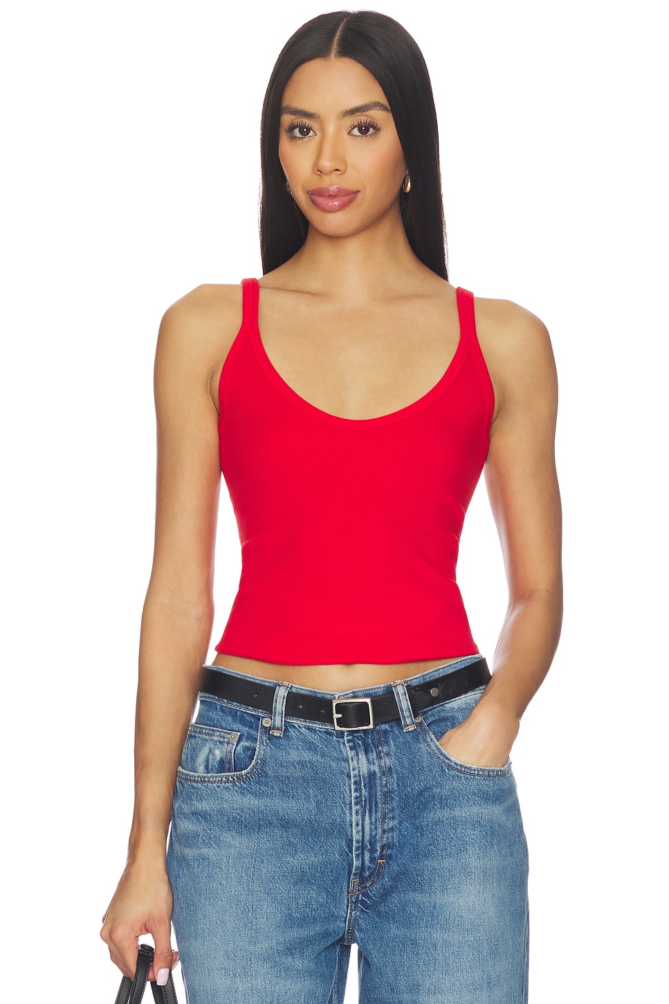 GRLFRND U-NECK TANK タンクトップ - Red | REVOLVE
