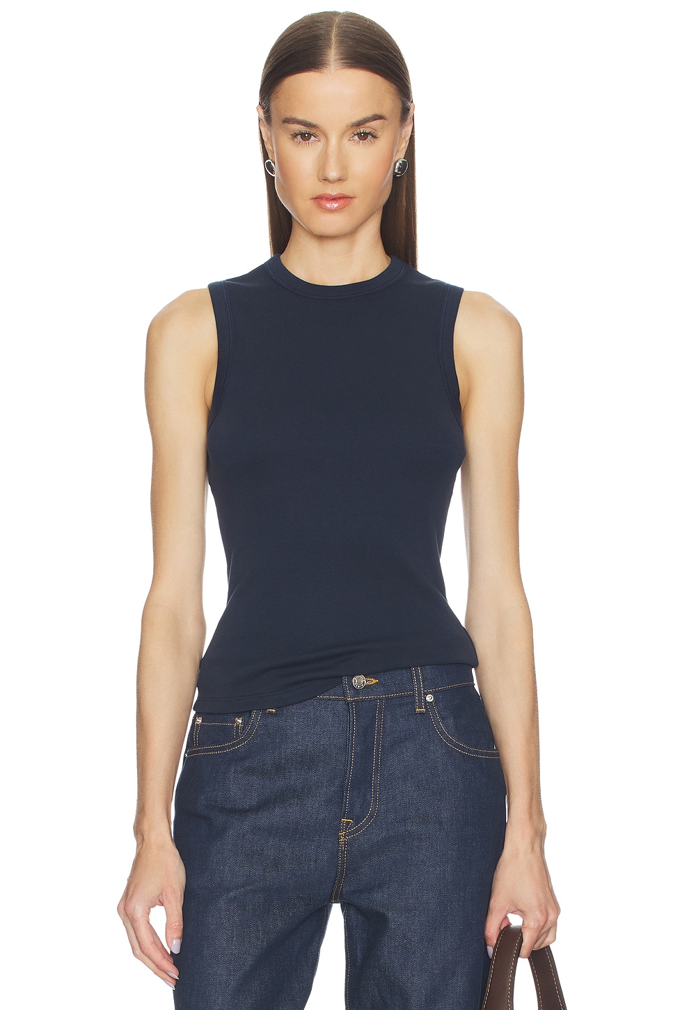 Revolved Tank GRLFRND Muscle Tank in Navy | REVOLVE