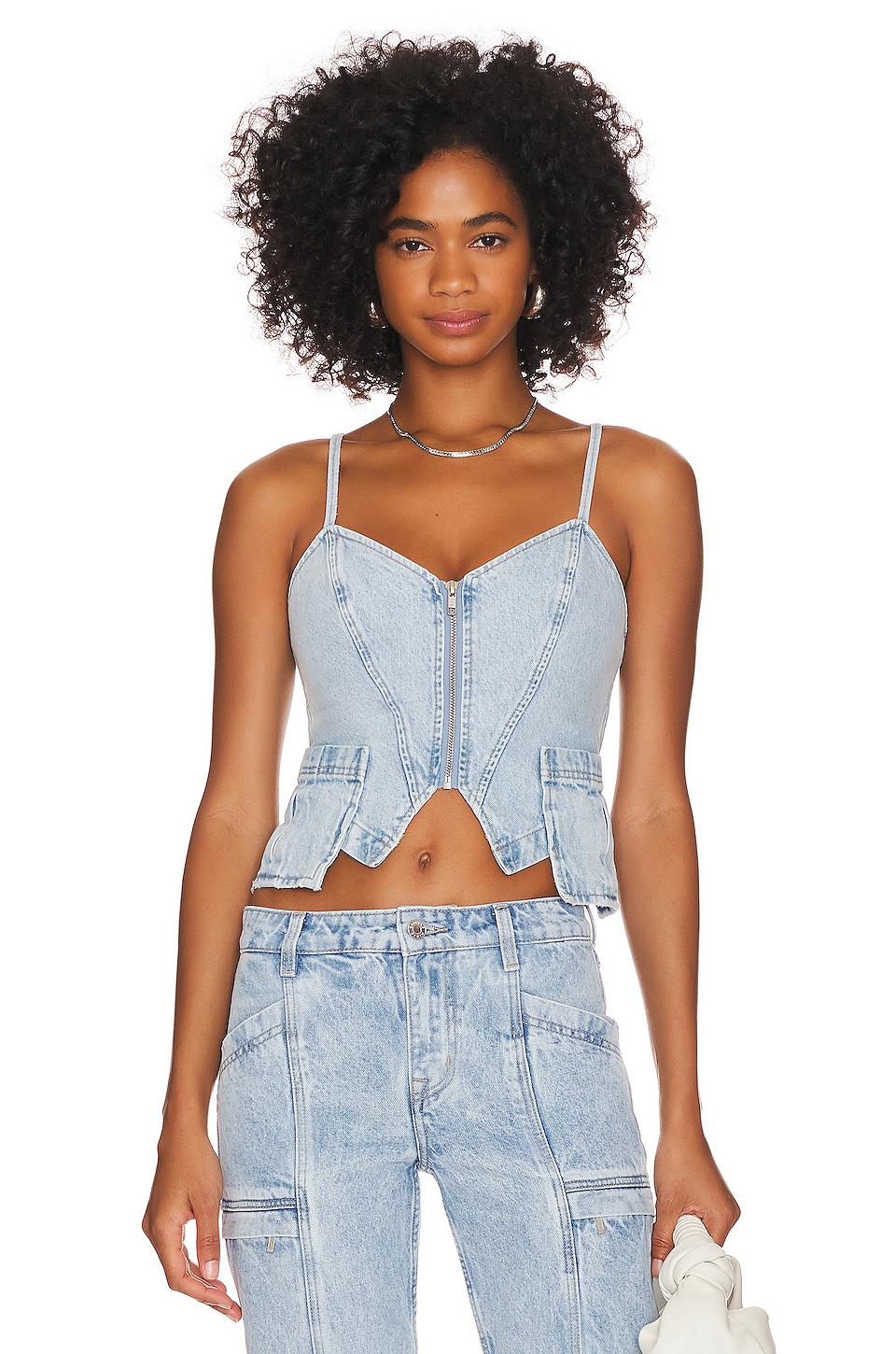 CAMI NYC Corinne Bodysuit in Cove