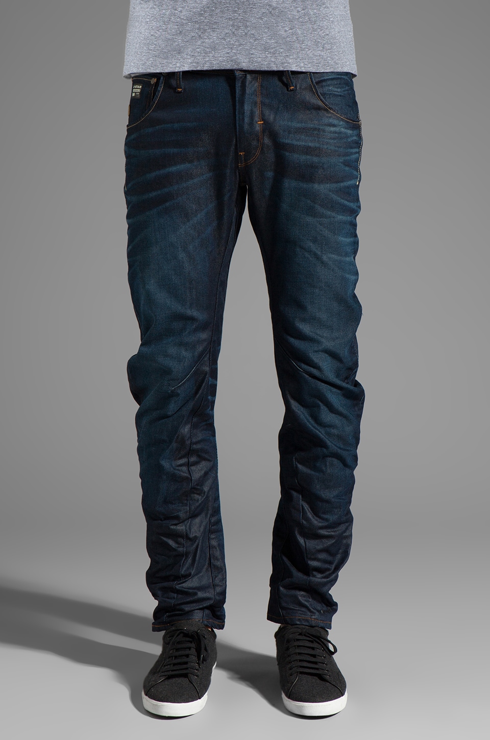 arc 3d slim jeans dark aged