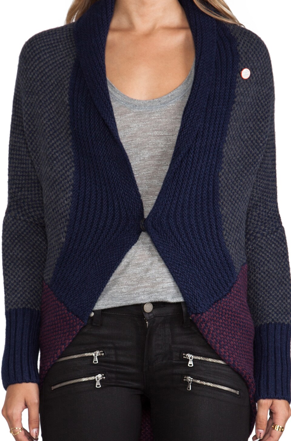 GStar Scene Shrug Knit Sweater in Imperial Blue REVOLVE