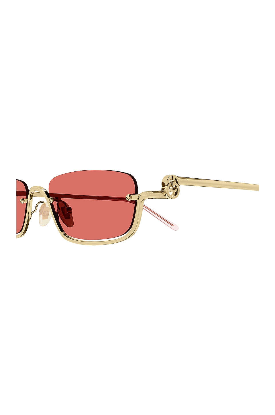 Gucci red lens sunglasses fashion