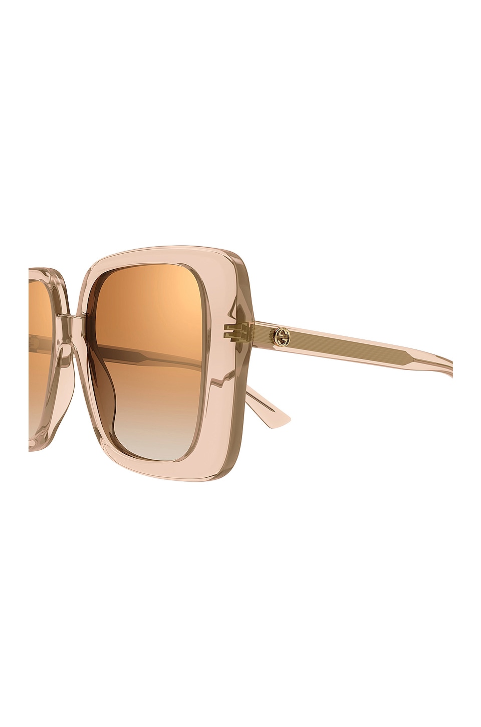 Gucci 80's Monocolor Butterfly Sunglasses in Shiny