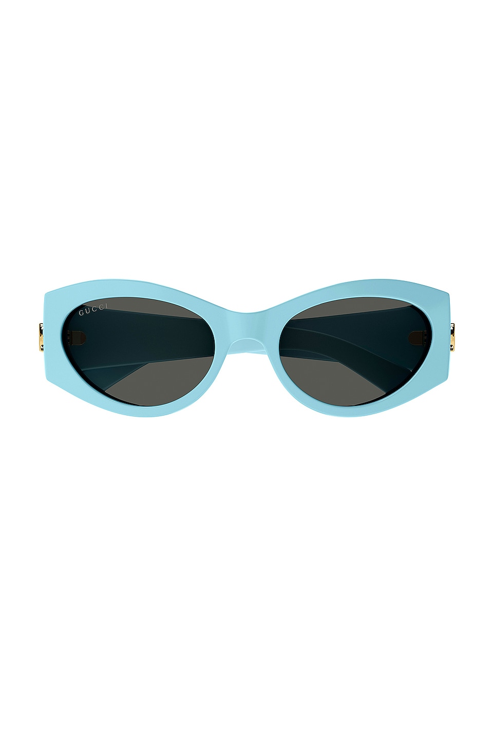 Gucci Acetate Cat Eye - Shiny Solid Light Blue | REVOLVE