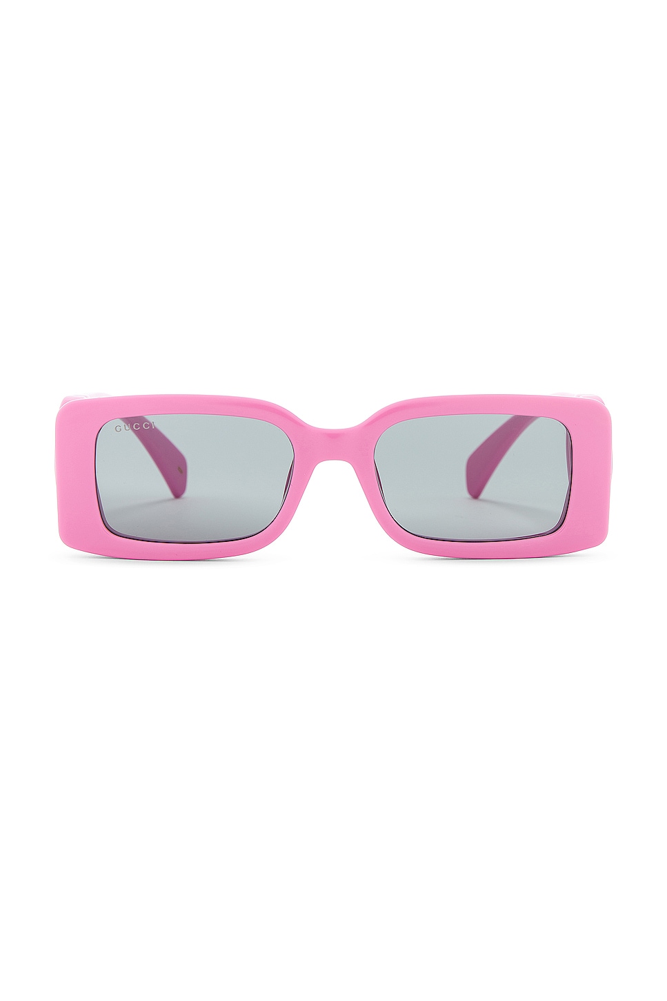 Gucci pink rectangle store sunglasses