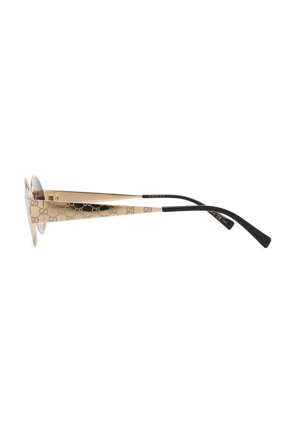 サングラス GUCCI OVAL GOLD/BROWN SUNGLASSES Gucci Oval Sunglasses in Gold & Brown | REVOLVE