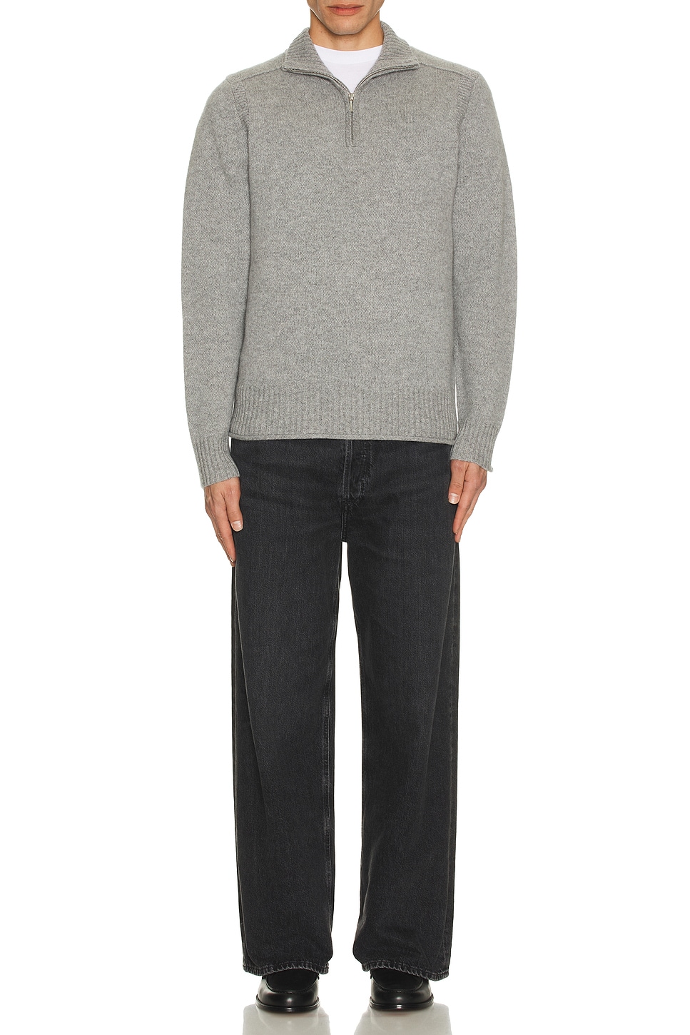Half Zip Turtleneck Sweater in Cashmere