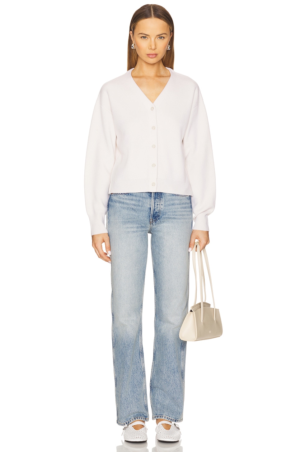 Guest In Residence Collegiate Cashmere Cardigan thumbnail