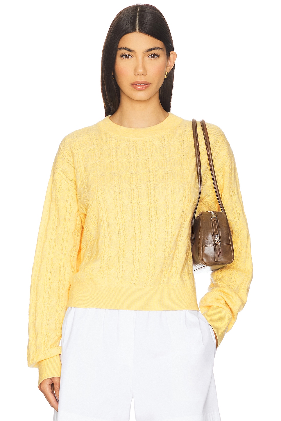 Cable Collegiate Crew Sweater