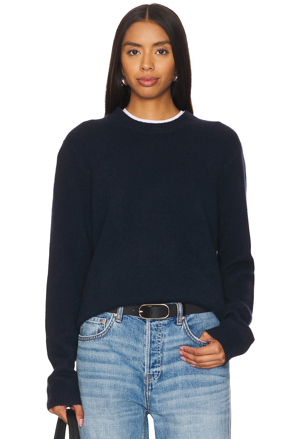 Guest In Residence All Day Crew Sweater in Midnight | REVOLVE