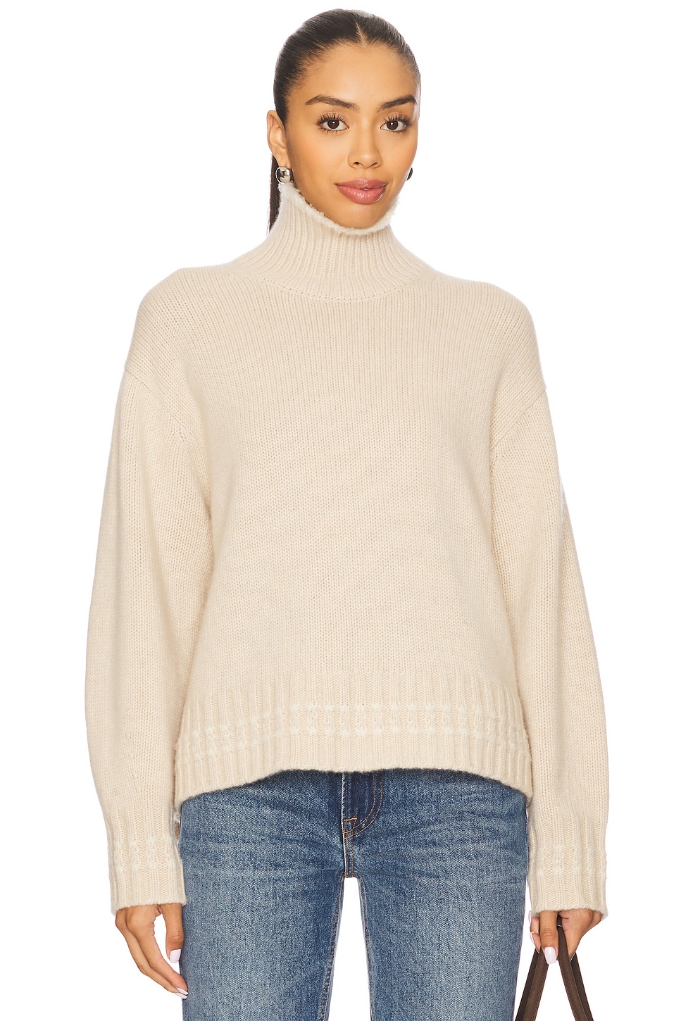 Cropped Rib Turtleneck - thumbnail 2