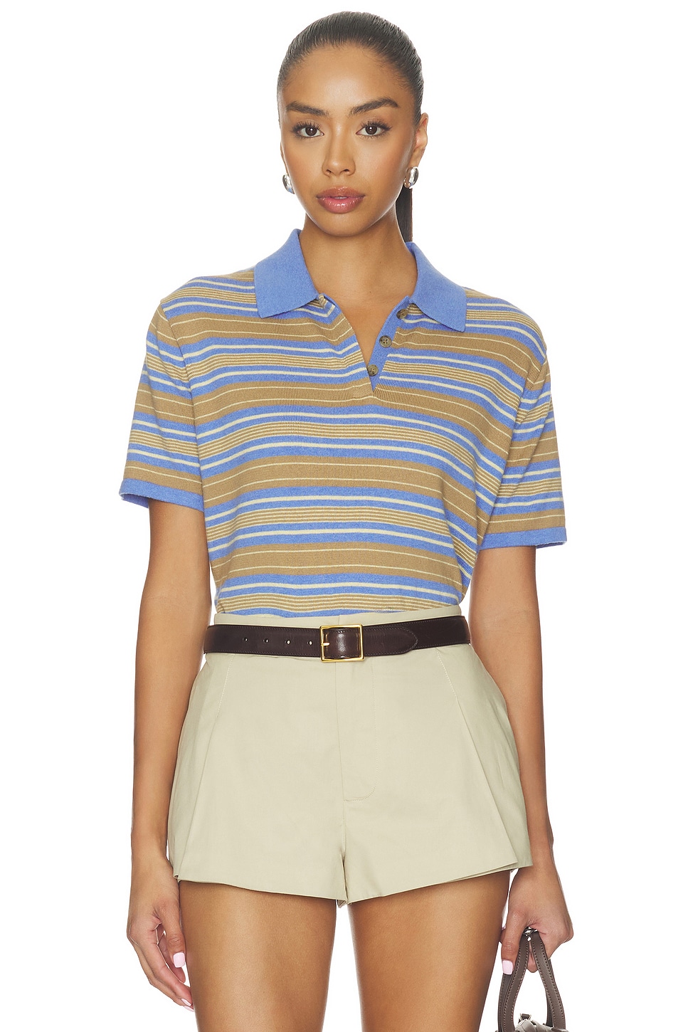 Short Sleeve Stripe Rugby Tee - thumbnail 2