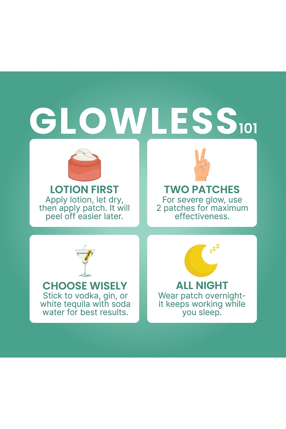 Alcohol Flush Patch 6 Pack