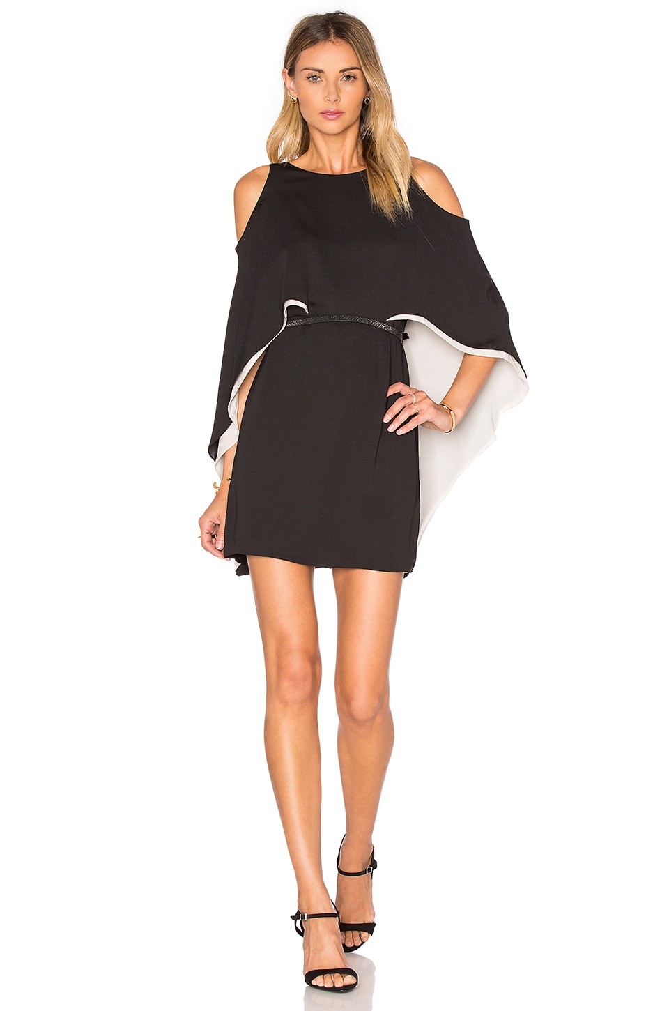 Halston Heritage Cape Sleeve Flowy ...