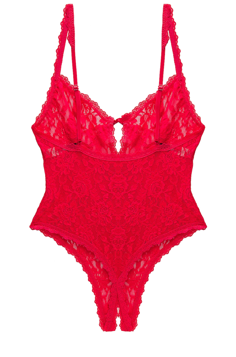 Hanky Panky Racy Signature Lace Open Teddy in Red | REVOLVE