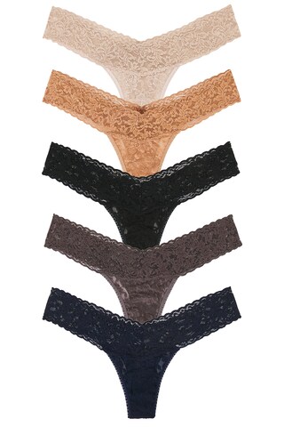 Hanky Panky Signature Lace Bikini - Slip In Pizzo Stretch Vita Bassa, Copertura Moderata, Taglia Large, Colore Chai