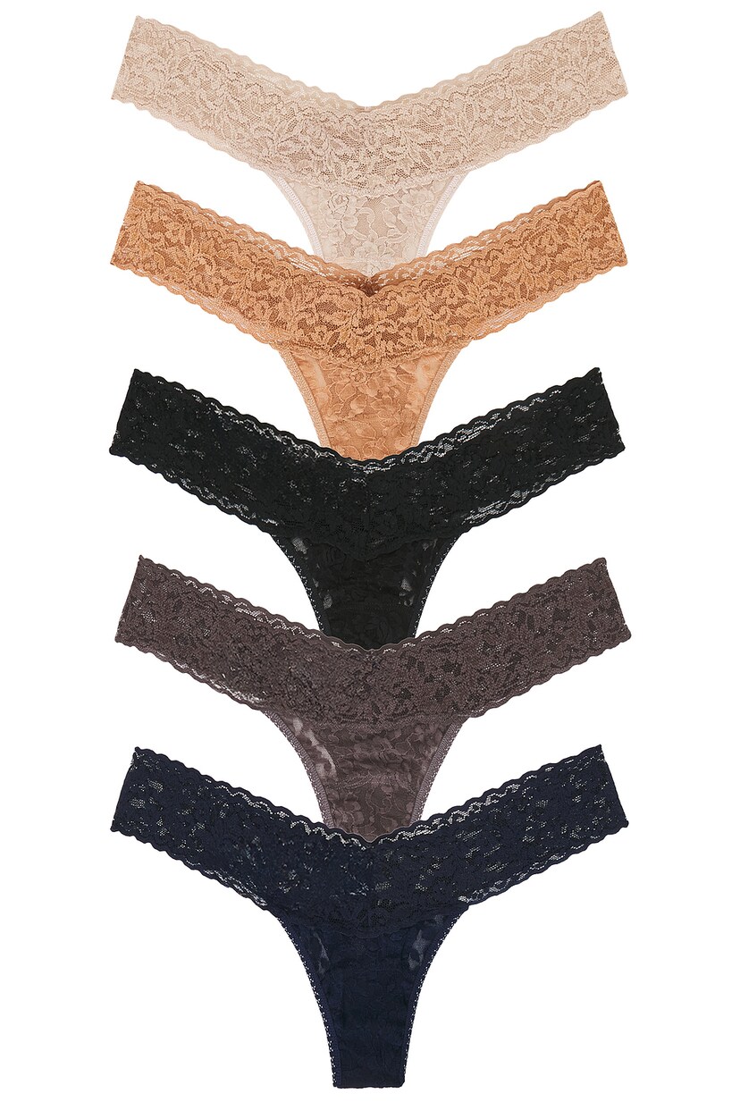 Hanky Panky Signature Lace Bikini - Slip In Pizzo Stretch Vita Bassa, Copertura Moderata, Taglia Large, Colore Chai