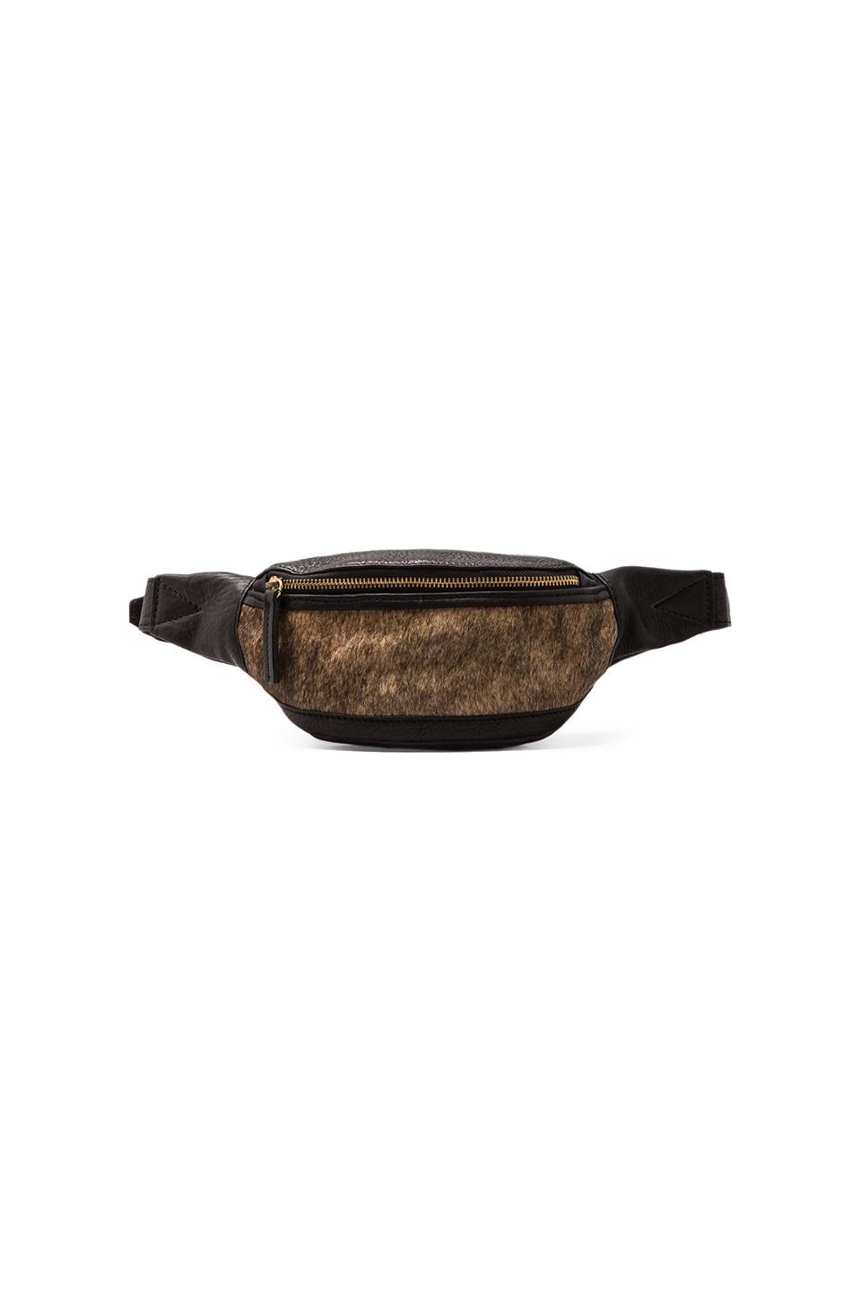 Hare Pack HARE + HART Calf Hair Fanny Pack en Black | REVOLVE