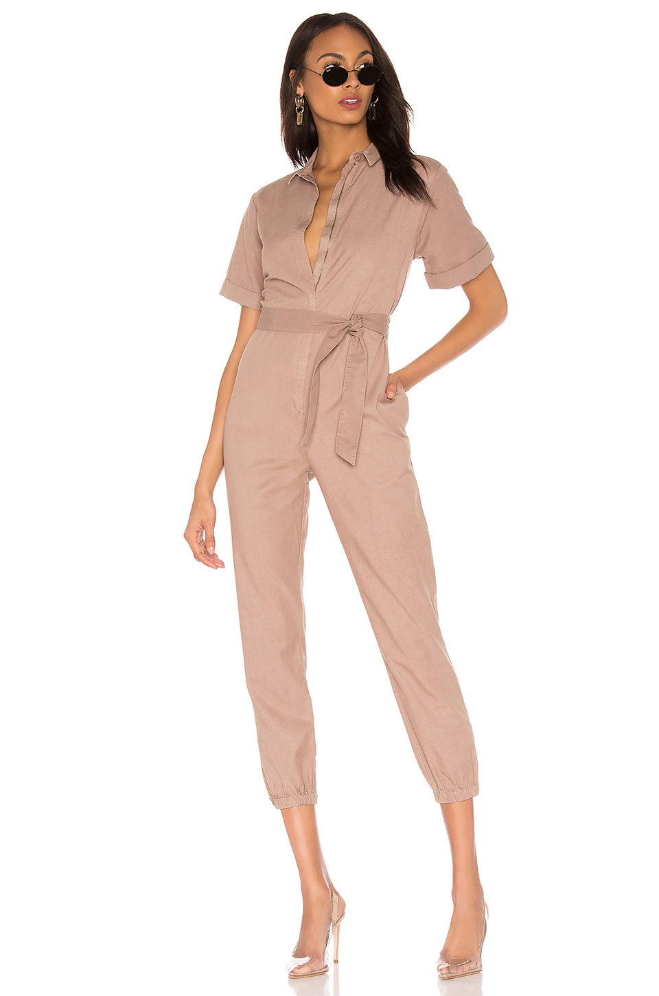 monrow cap sleeve jumpsuit