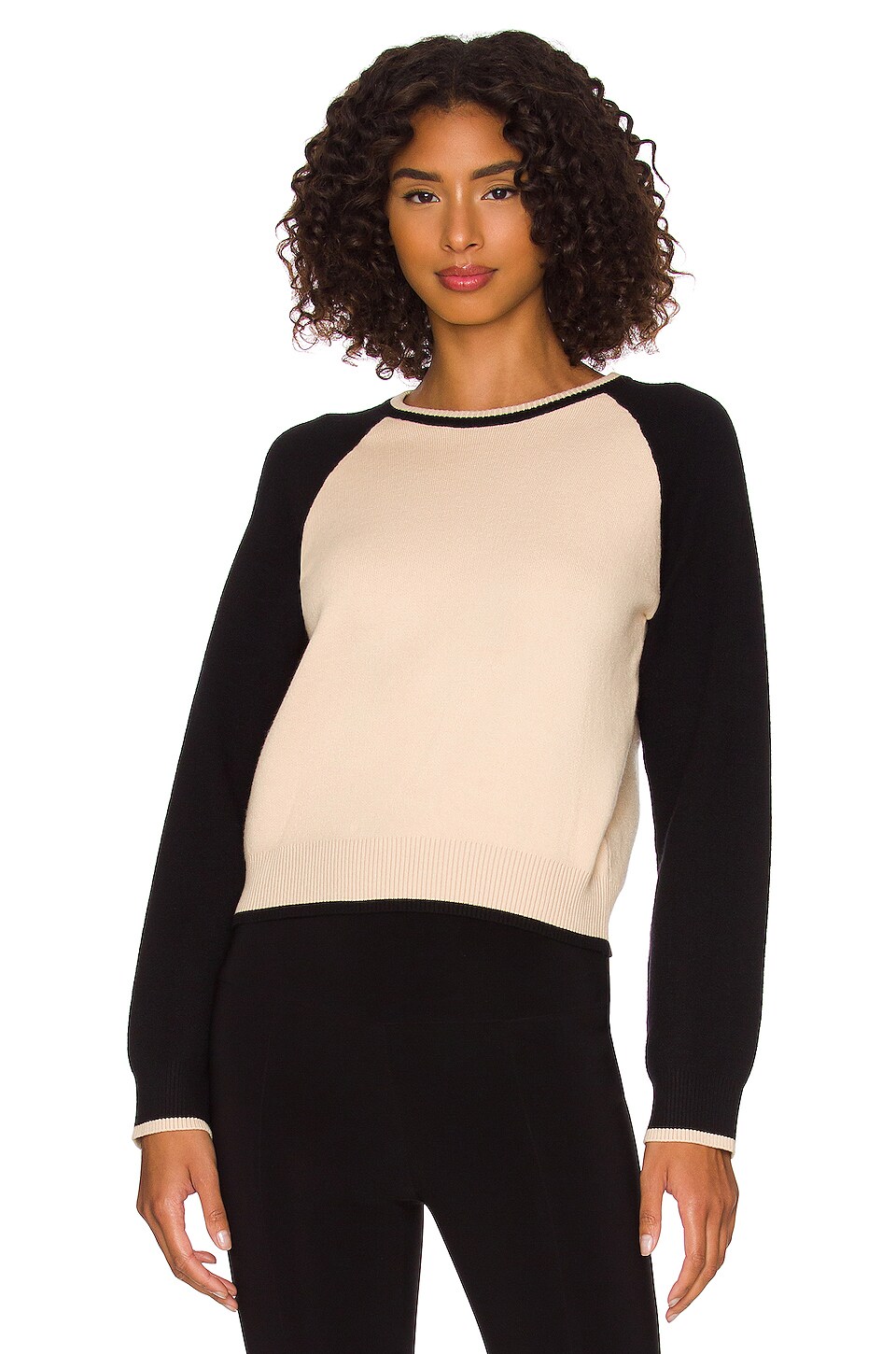 MONROW Super Soft Color Block Sweater 