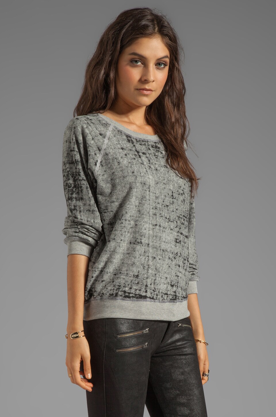 MONROW Vintage Sweatshirt in Heather