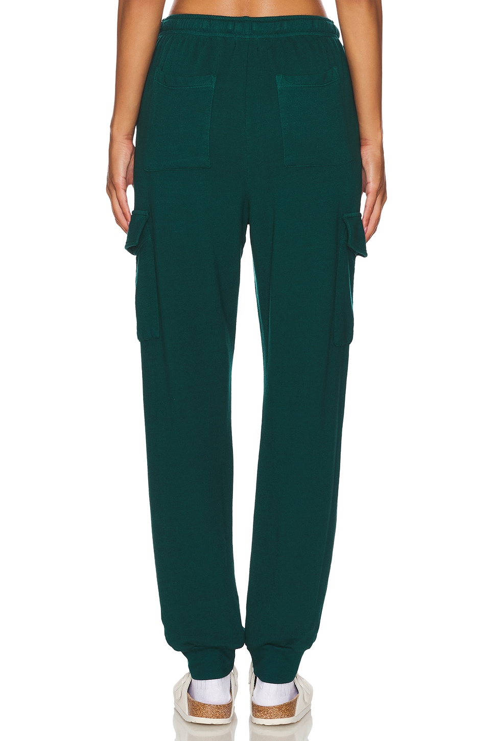 MONROW Supersoft Fleece Cuff Cargo Sweat Pant thumbnail