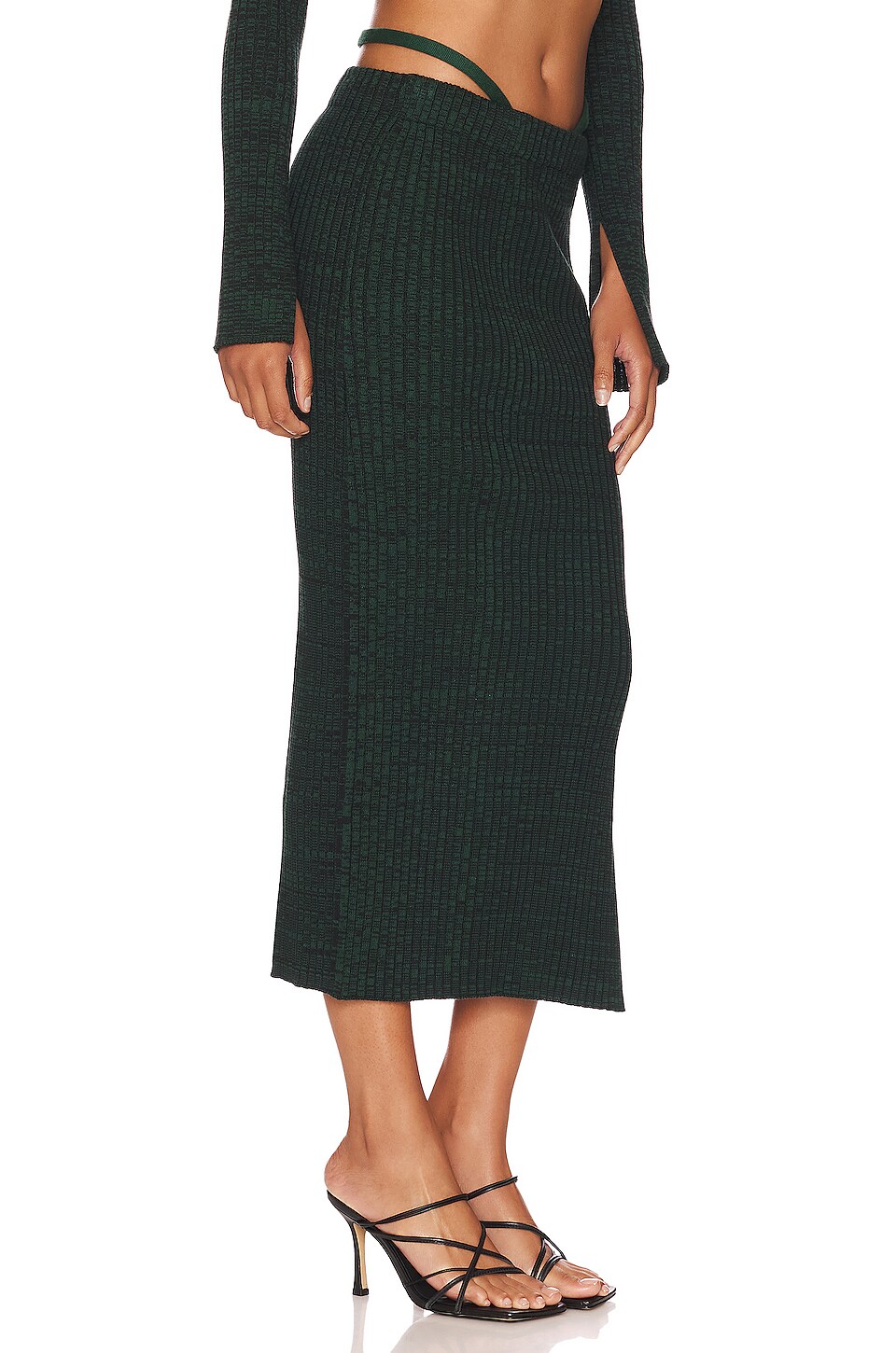 MONROW COSMO 미디 스커트