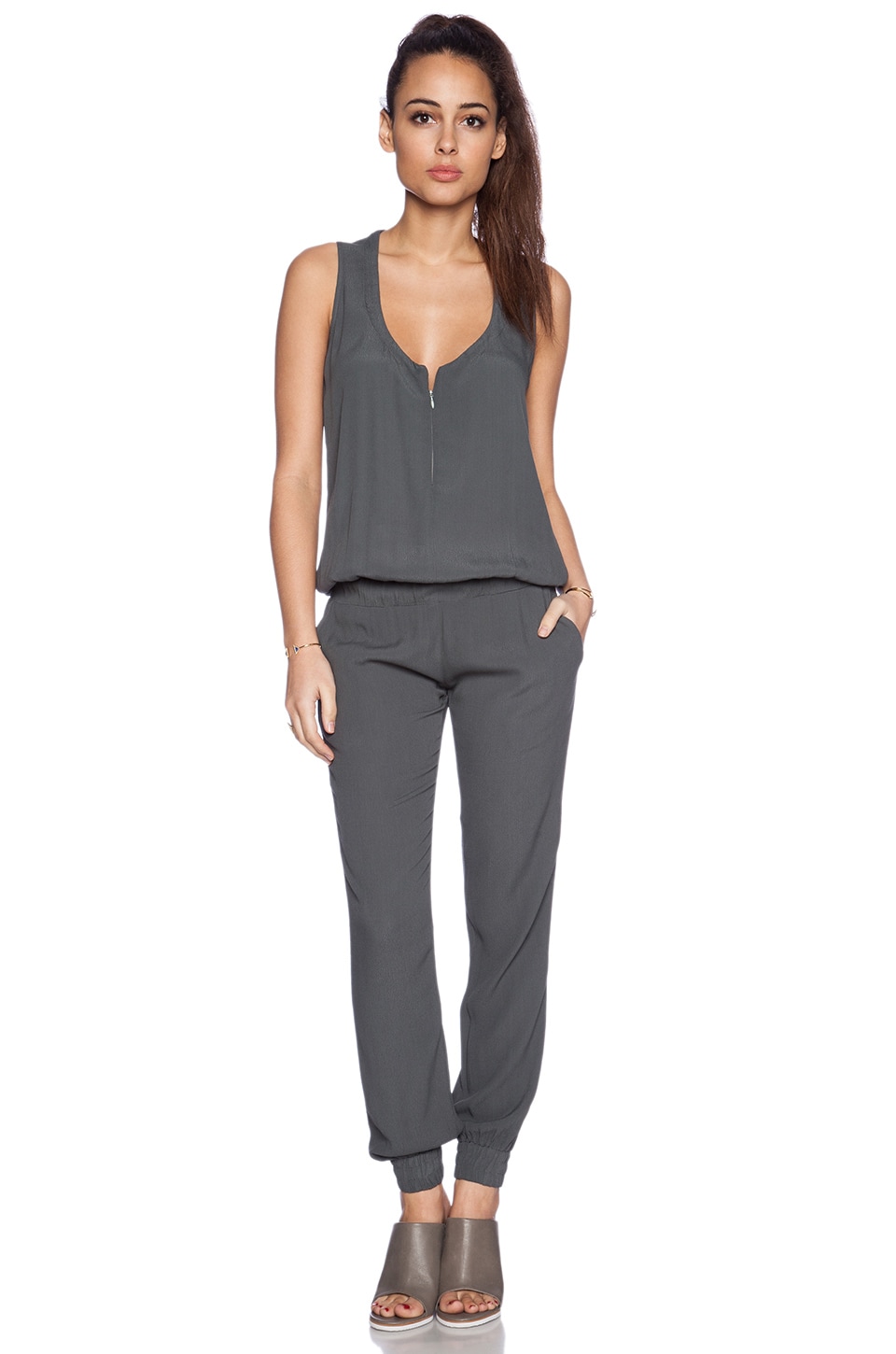 monrow crepe jumpsuit