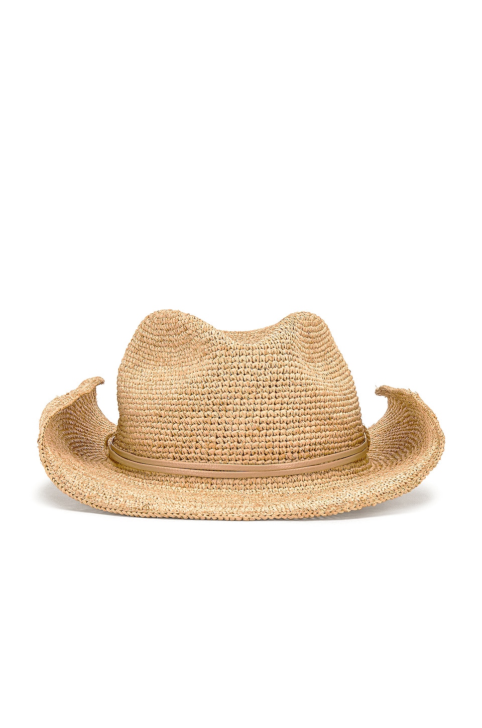 Raffia Crochet Cowboy Hat by Hat Attack Raffia Crochet Cowboy Hat – Flaunt main image 2